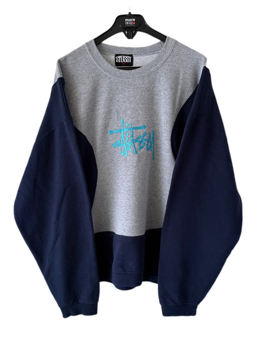 Sudadera Stüssy Vintage Grey/Navy Blue