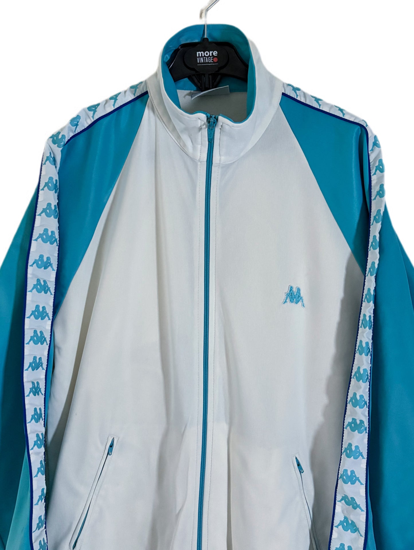Chaqueta Kappa Retro White/Light Blue