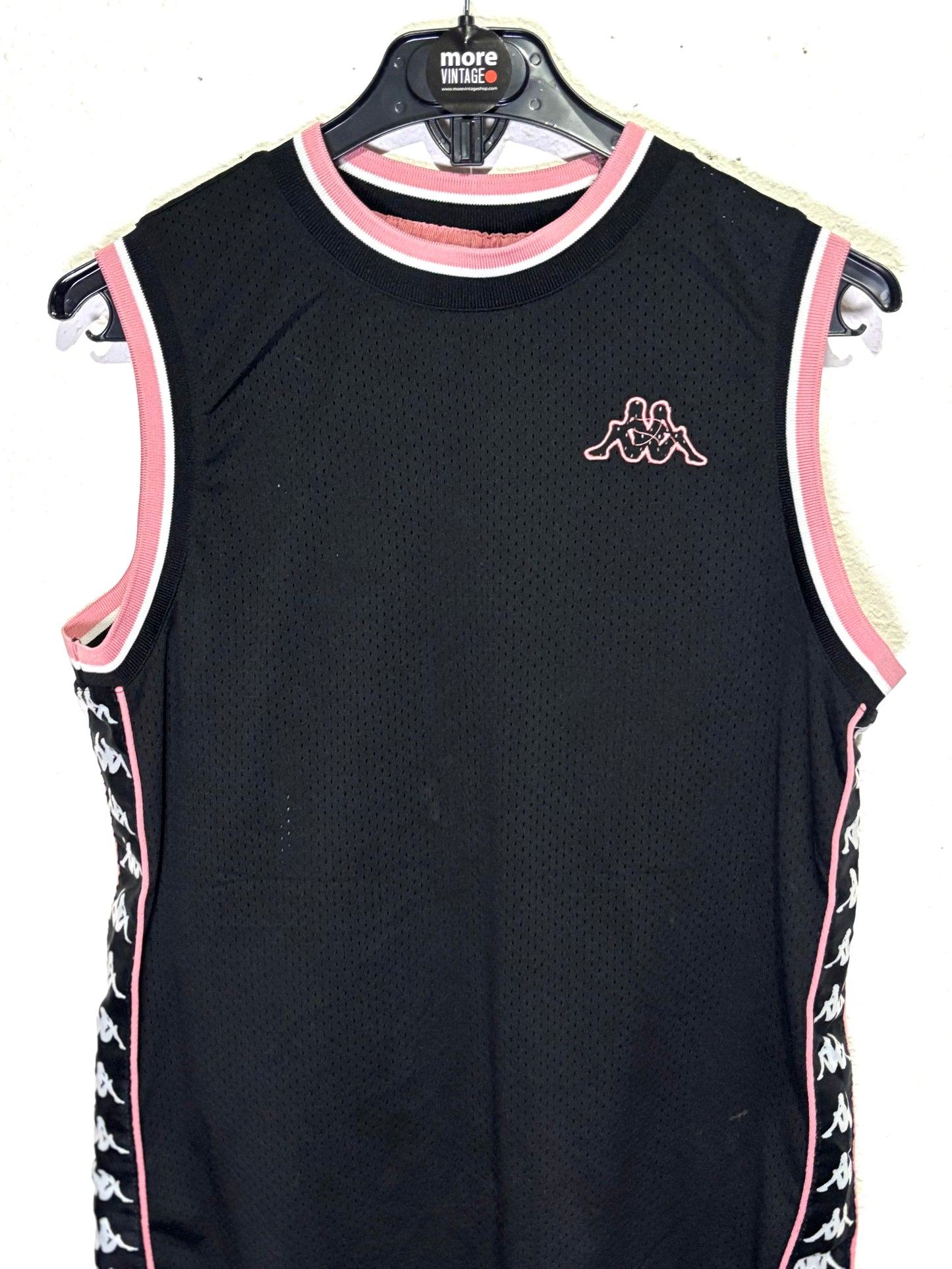 Camiseta Tirantes Kappa Retro Black/Pink