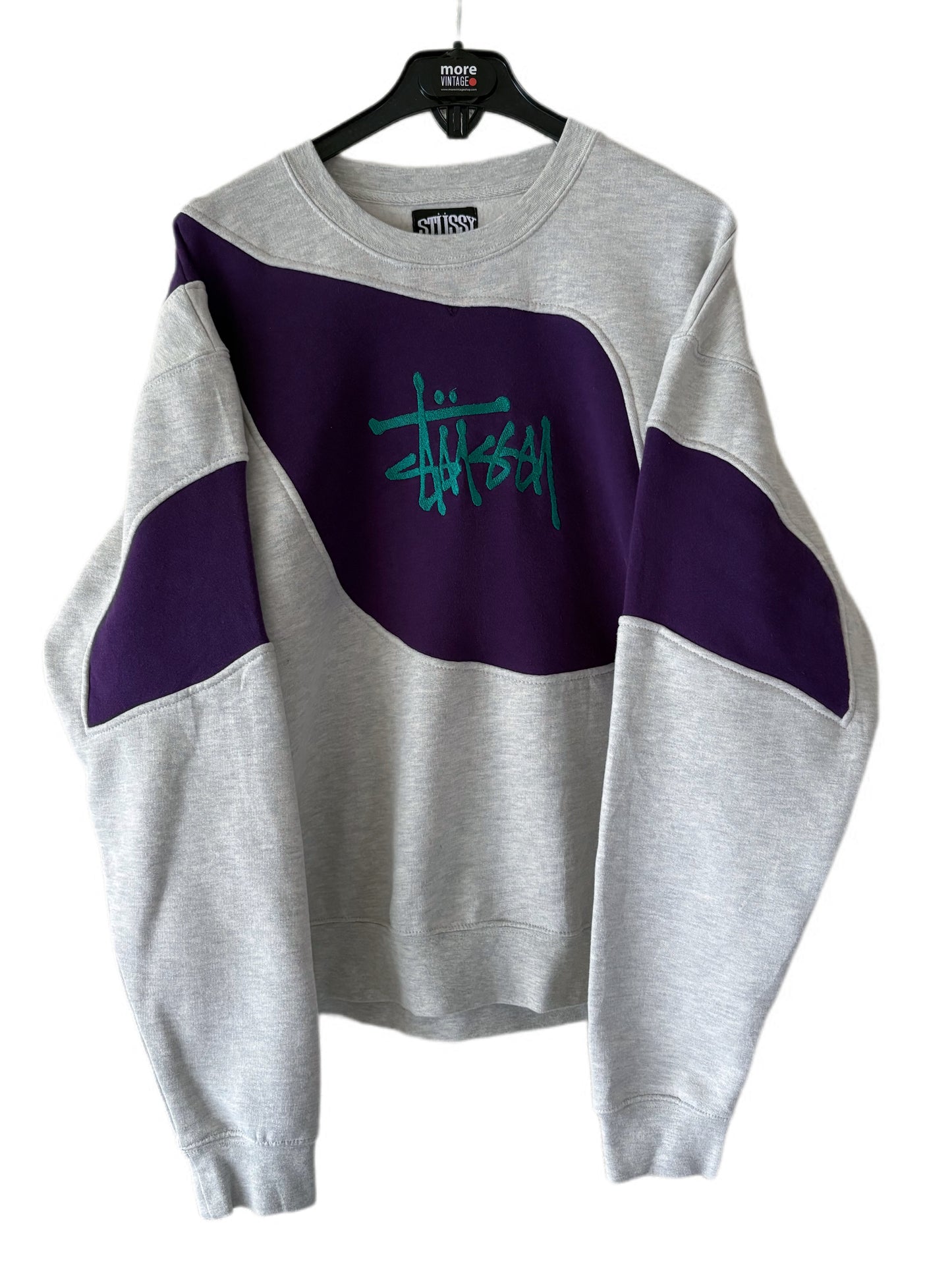 Sudadera Stüssy Vintage Grey/Purple