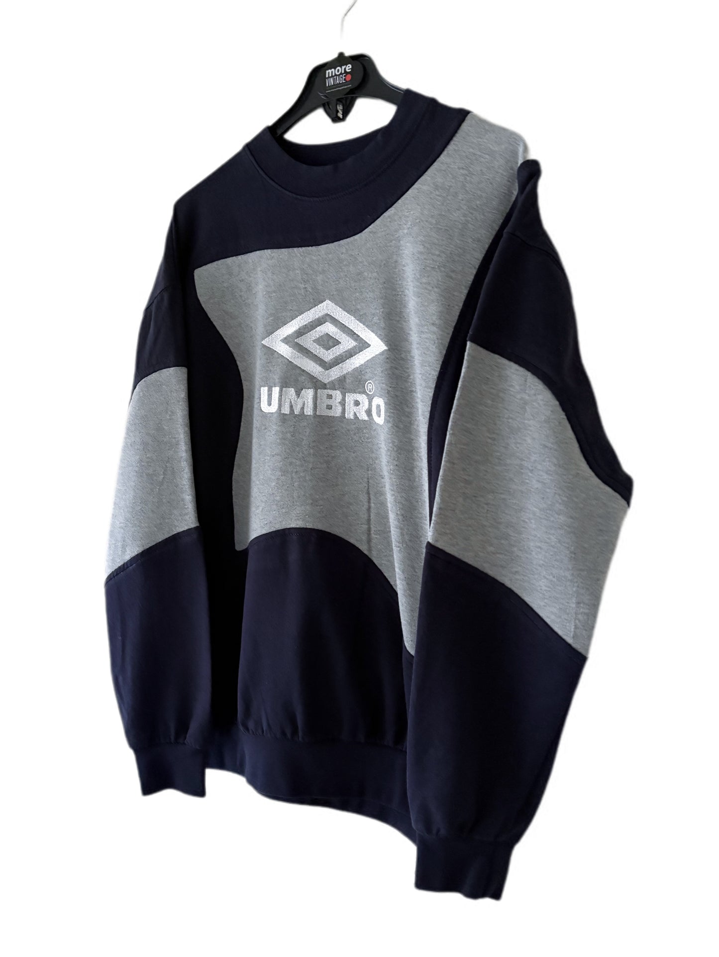 Sudadera Umbro Retro Grey/Navy Blue