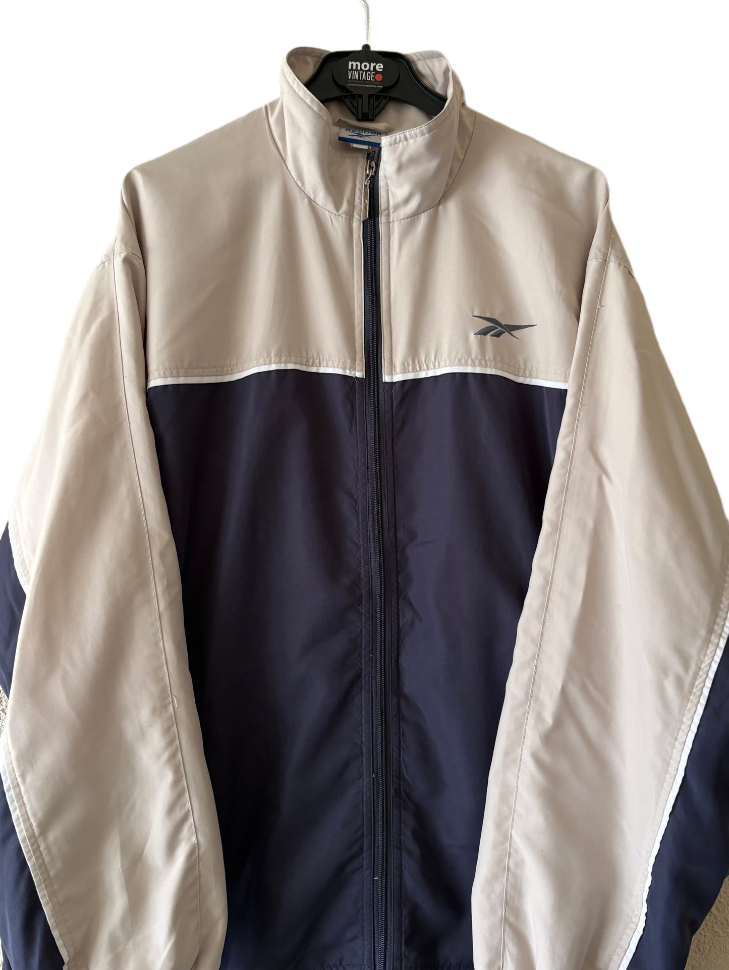 Chaqueta Reebok Classic Retro Beige/Navy Blue
