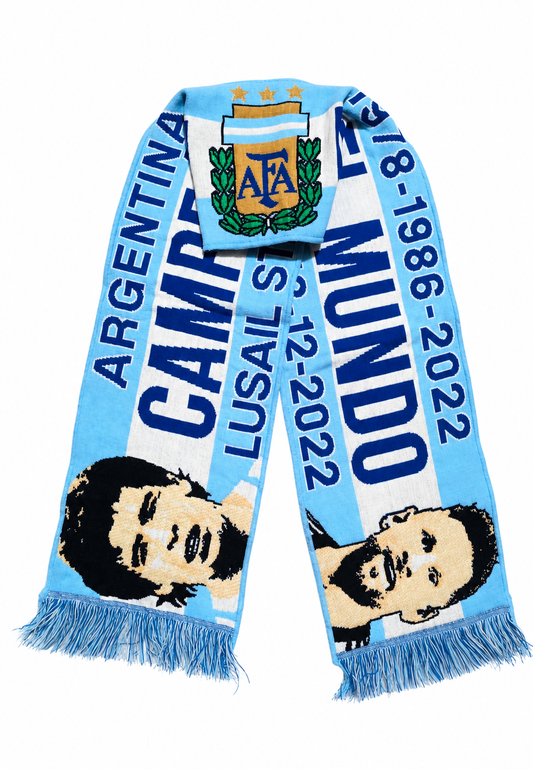 Bufanda Argentina Messi & Maradona
