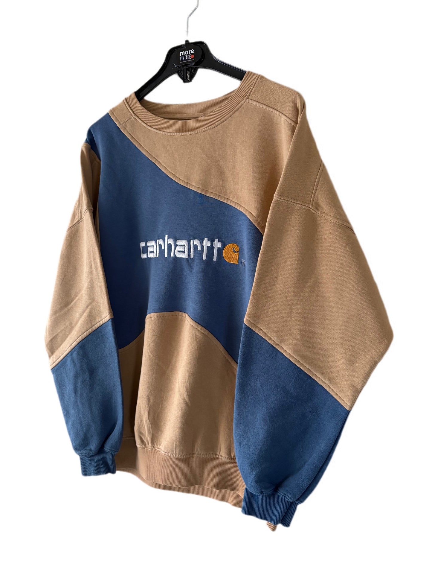 Sudadera Carhartt Vintage Beige/Ligth Blue