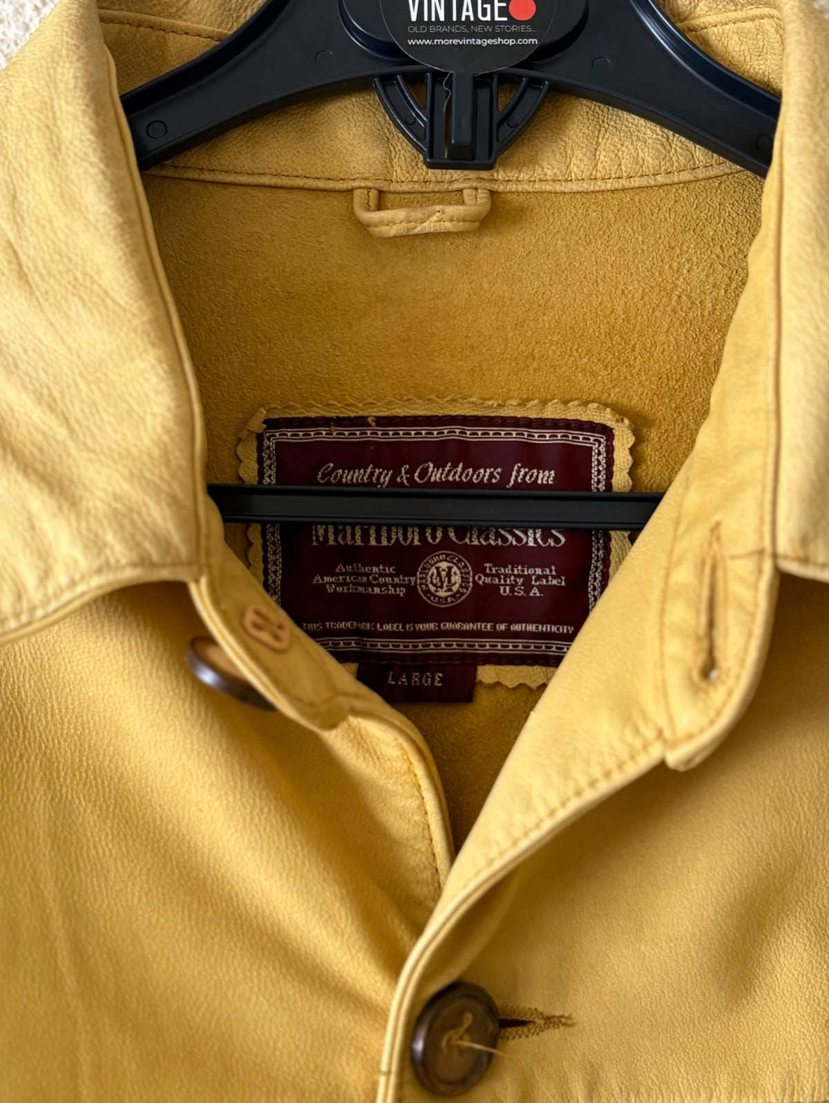 Chaqueta de Piel Marlboro Classics Vintage “Authentic American Country”