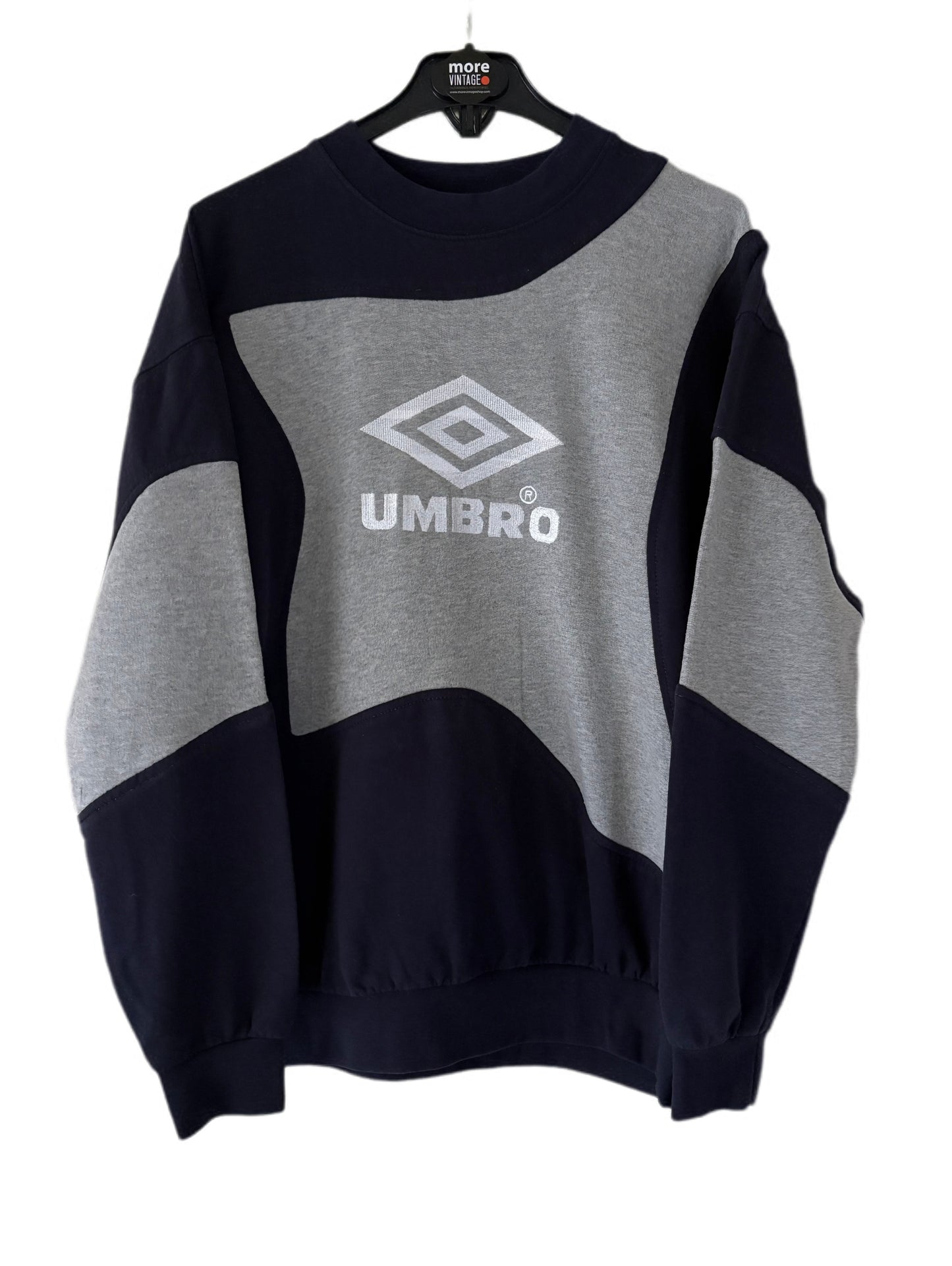 Sudadera Umbro Retro Grey/Navy Blue