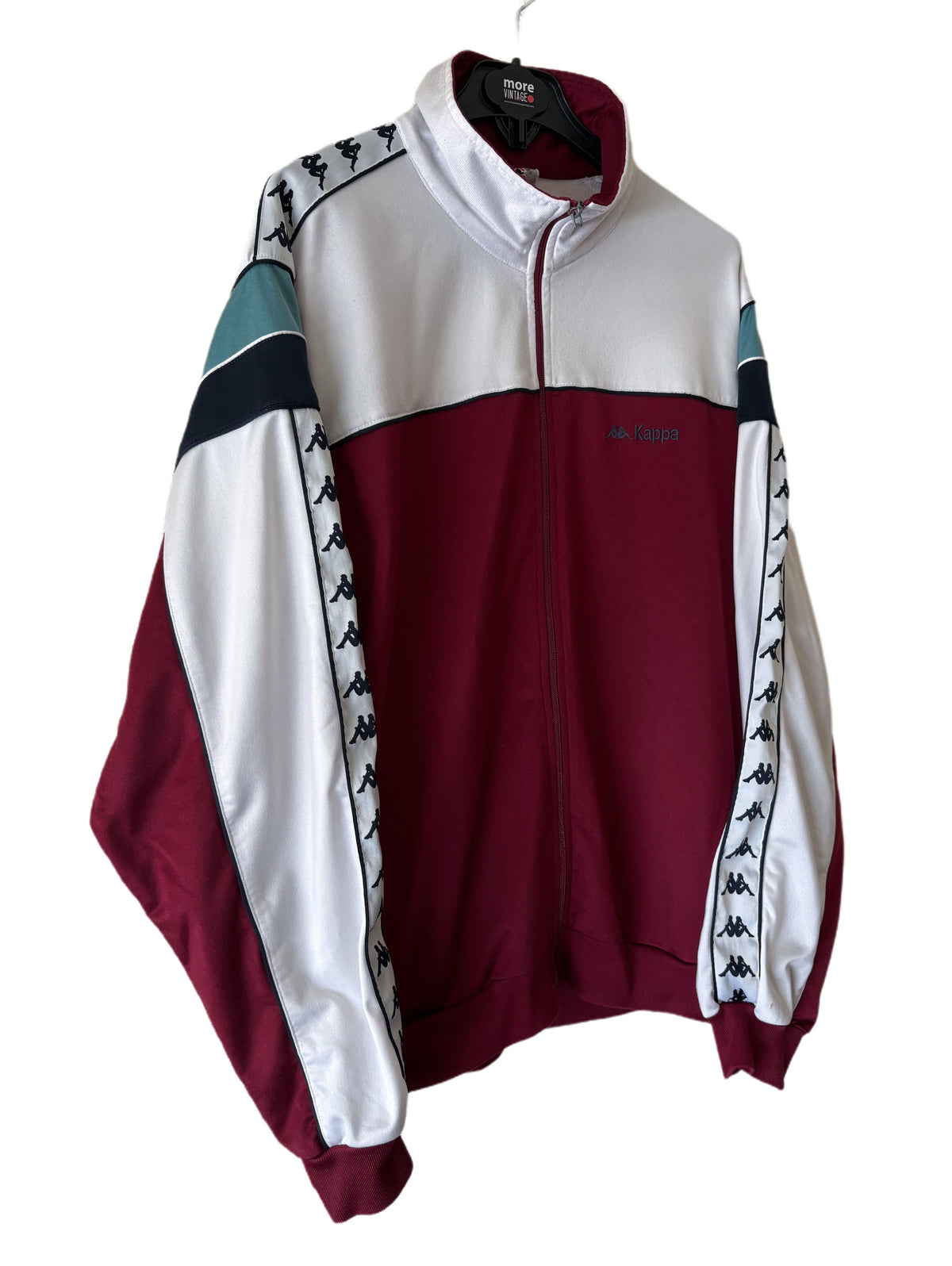 Chaqueta Kappa Retro Colors White/Red Vine