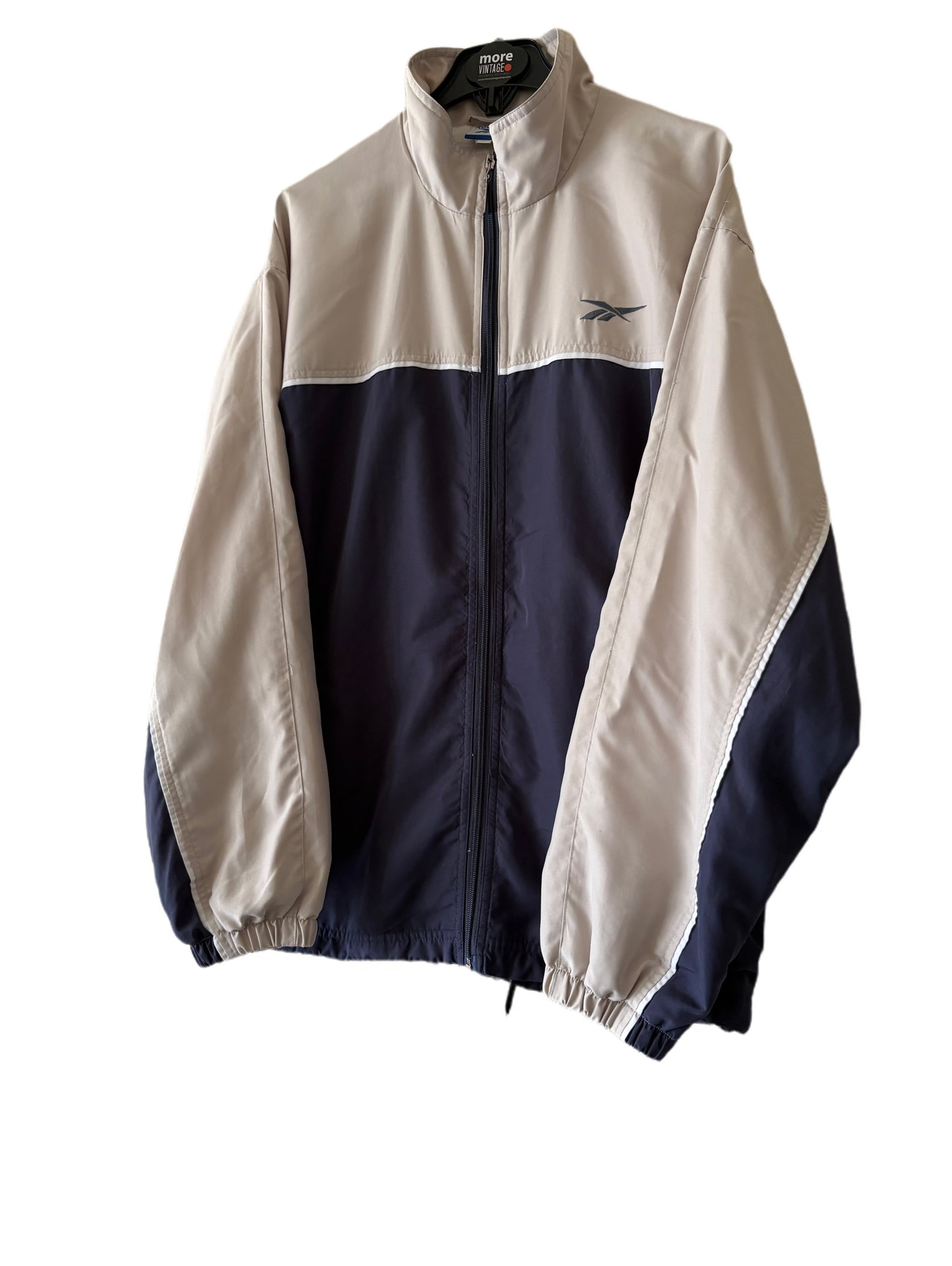 Chaqueta Reebok Classic Retro Beige/Navy Blue