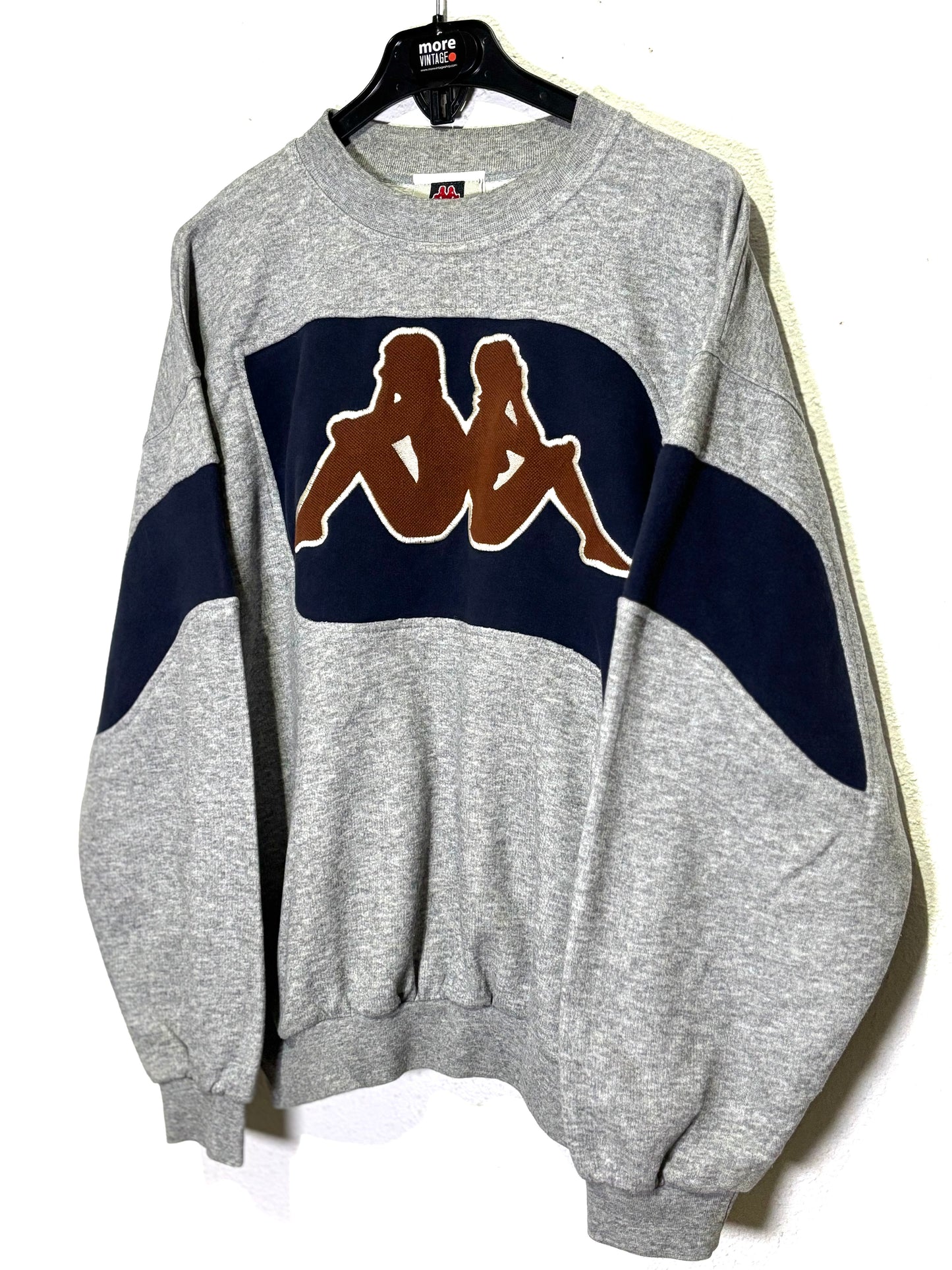 Sudadera Kappa Vintage Retro Grey