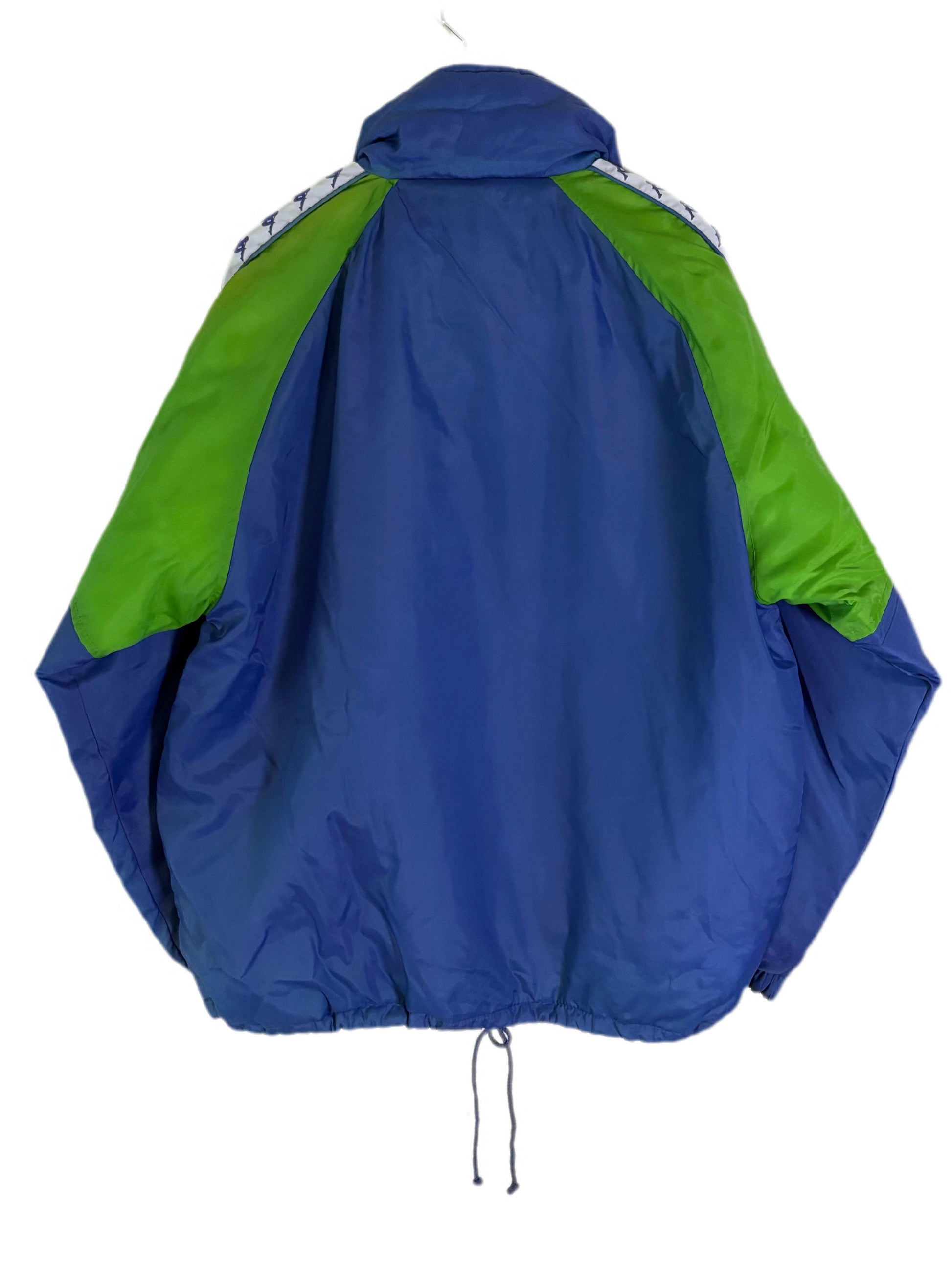 Abrigo Kappa Since 1916 Retro Blue/Fluor Green