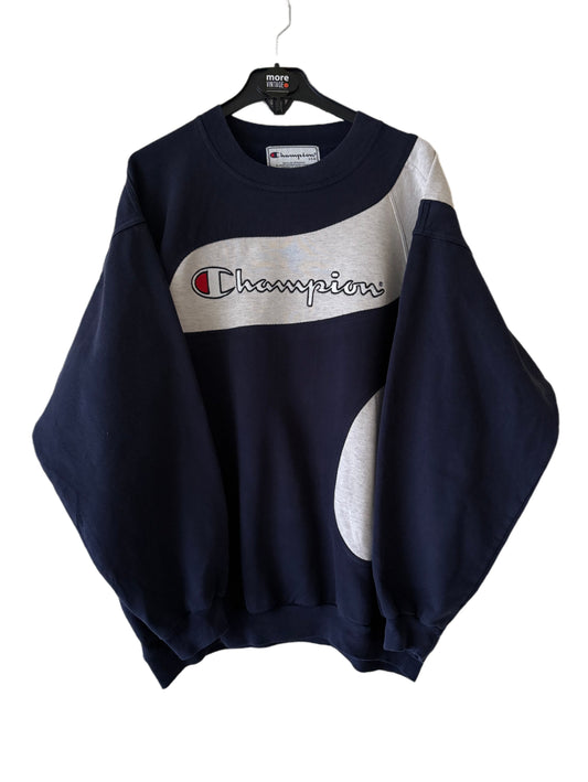 Sudadera Champion Retro Navy Blue/Grey