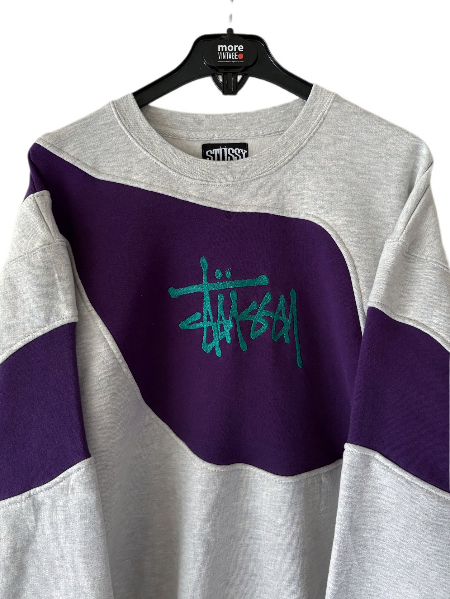 Sudadera Stüssy Vintage Grey/Purple